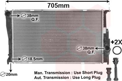 Van Wezel 06002293 - Radiator, racire motor parts5.com