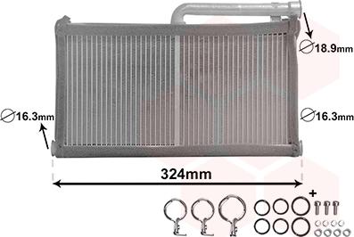 Van Wezel 03006296 - Schimbator caldura, incalzire habitaclu parts5.com