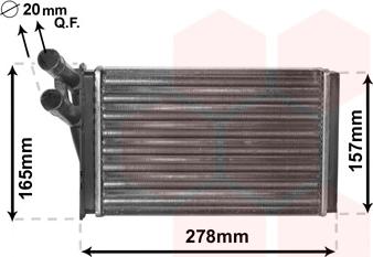 Van Wezel 03006097 - Топлообменник, отопление на вътрешното пространство parts5.com