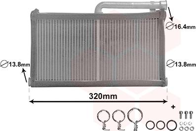 Van Wezel 03006052 - Wymiennik ciepła, ogrzewanie wnętrza parts5.com