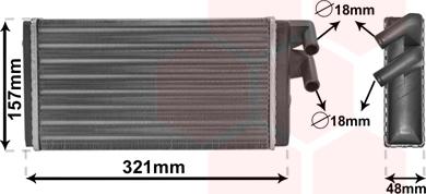 Van Wezel 03006052 - Schimbator caldura, incalzire habitaclu parts5.com