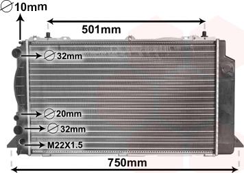 Van Wezel 03002089 - Radiator, racire motor parts5.com