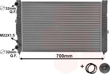 Van Wezel 03002123 - Radiator, racire motor parts5.com