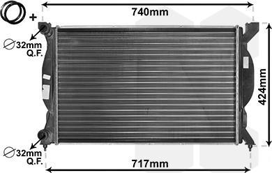 Van Wezel 03002201 - Motor su radyatörü parts5.com