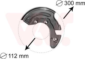 Van Wezel 0323372 - Lim za zaštitu od prskanja, kočioni disk parts5.com