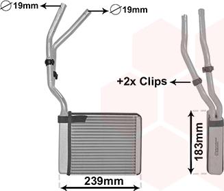 Van Wezel 18006364 - Výmenník tepla vnútorného kúrenia parts5.com