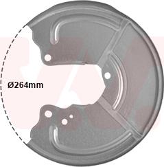 Van Wezel 1754373 - Panel rozbryzgiwujący, tarcza hamulcowa parts5.com