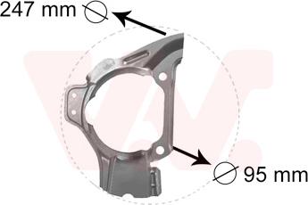 Van Wezel 1754372 - Protectie stropire,disc frana parts5.com