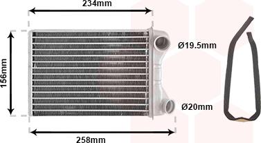 Van Wezel 17006242 - Schimbator caldura, incalzire habitaclu parts5.com