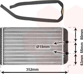 Van Wezel 17006265 - Schimbator caldura, incalzire habitaclu parts5.com