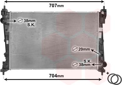 Van Wezel 17002312 - Radiator, racire motor parts5.com