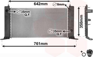 Van Wezel 17002243 - Radiator, racire motor parts5.com