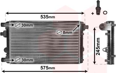 Van Wezel 17002239 - Radiator, racire motor parts5.com