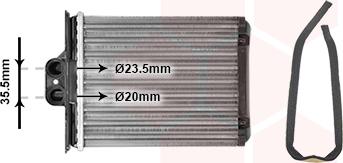 Van Wezel 37006217 - Schimbator caldura, incalzire habitaclu parts5.com