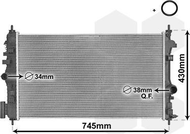 Van Wezel 37002474 - Radiator, racire motor parts5.com