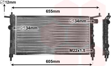 Van Wezel 37002183 - Radiator, racire motor parts5.com