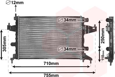 Van Wezel 37002303 - Radiator, racire motor parts5.com