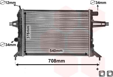 Van Wezel 37002272 - Radiator, racire motor parts5.com