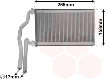 Van Wezel 27006273 - Schimbator caldura, incalzire habitaclu parts5.com