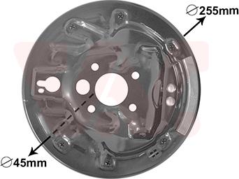 Van Wezel 7620374 - Cover Sheet, brake drum parts5.com