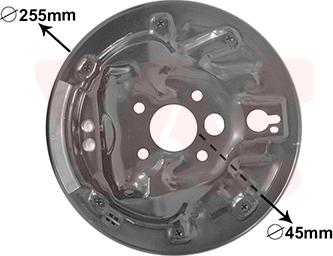 Van Wezel 7620373 - Cover Sheet, brake drum parts5.com