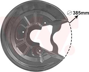 Van Wezel 7623373 - Protectie stropire,disc frana parts5.com