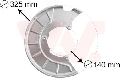 Van Wezel 7622372 - Protectie stropire,disc frana parts5.com