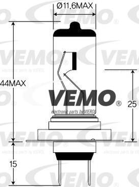 Vemo V99-84-0002 - Bulb, spotlight parts5.com