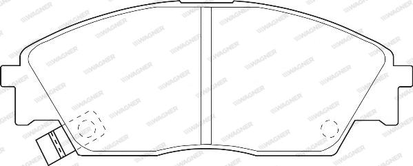 Wagner WBP21322A - Комплект спирачно феродо, дискови спирачки parts5.com