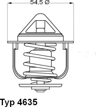 WAHLER 463576 - Termostat,lichid racire parts5.com