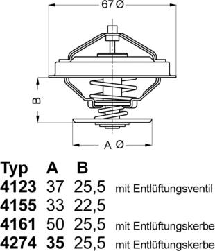 WAHLER 4123.80D - Termostat chladenia parts5.com