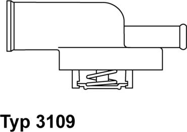 WAHLER 3109.87D - Thermostat, Kühlmittel parts5.com