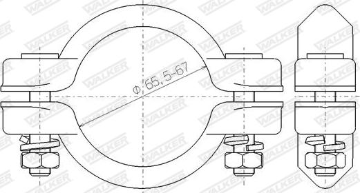 Walker 82501 - Conectores de tubos, sistema de escape parts5.com