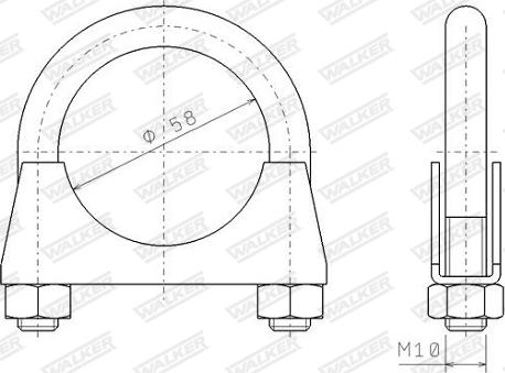 Walker 82328 - Σύνδεσμος σωλήνων, σύστημα απαγωγής καυσαερίων parts5.com