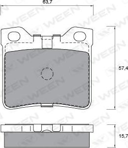 INTERBRAKE DP11415 - Fékbetétkészlet, tárcsafék parts5.com