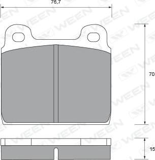 EUROFRICTION EDP211 - Bremsbelagsatz, Scheibenbremse parts5.com