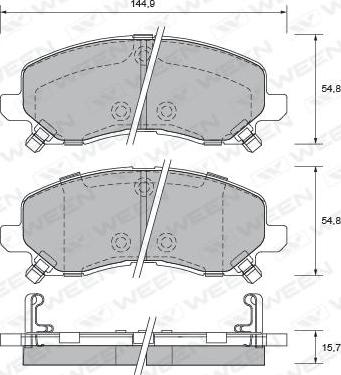 QUARO QP1437 - Set placute frana,frana disc parts5.com