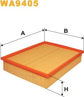 WIX Filters WA9405 - Φίλτρο αέρα parts5.com