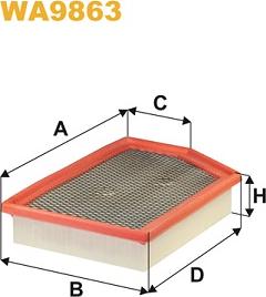 WIX Filters WA9863 - Filtre à air parts5.com