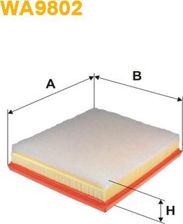 WIX Filters WA9802 - Φίλτρο αέρα parts5.com