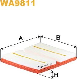 WIX Filters WA9811 - Въздушен филтър parts5.com