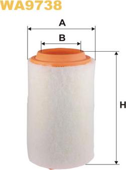 WIX Filters WA9738 - Filtru aer parts5.com