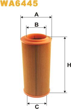 WIX Filters WA6445 - Filtru aer parts5.com