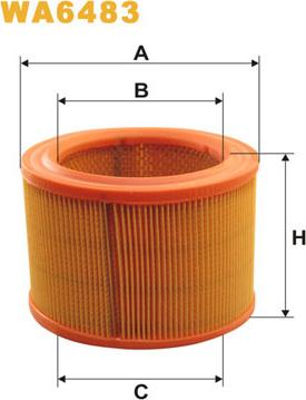 WIX Filters WA6483 - Filtar za zrak parts5.com