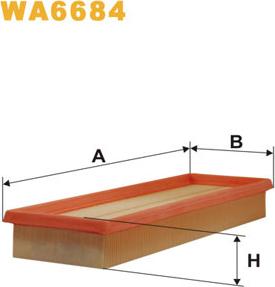 WIX Filters WA6684 - Légszűrő parts5.com