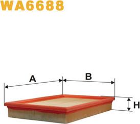 WIX Filters WA6688 - Vzduchový filter parts5.com