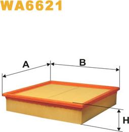 WIX Filters WA6621 - Filtru aer parts5.com