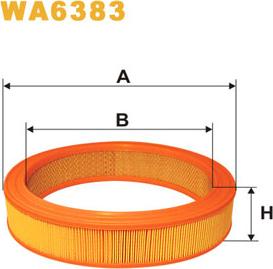 WIX Filters WA6383 - Filtru aer parts5.com