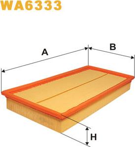 WIX Filters WA6333 - Воздушный фильтр parts5.com