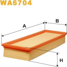 WIX Filters WA6704 - Filter za vazduh parts5.com